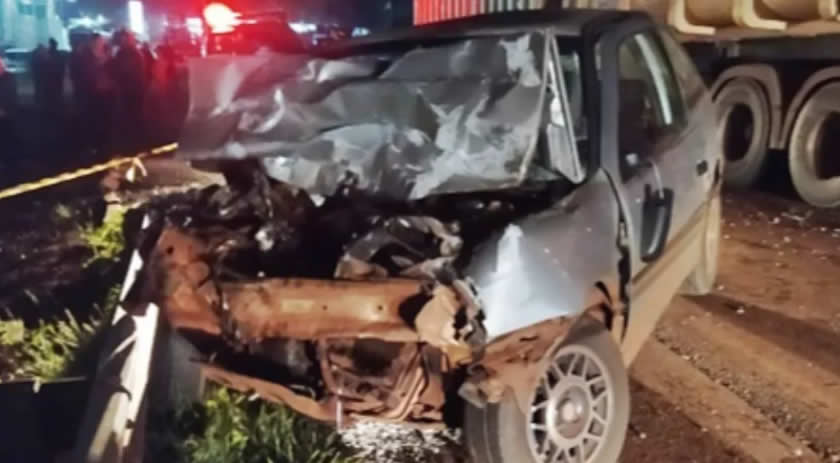 Motorista Morre Em Batida Com Caminhão Na BR 163