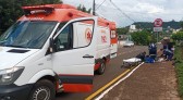 Motociclista fica ferido em acidente na rua João Pessoa
